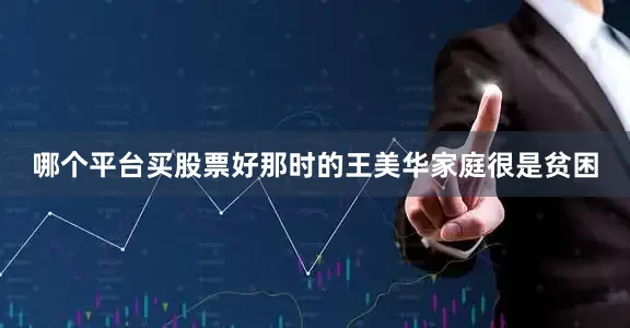 哪个平台买股票好那时的王美华家庭很是贫困