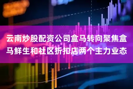 云南炒股配资公司盒马转向聚焦盒马鲜生和社区折扣店两个主力业态