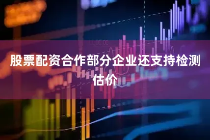 股票配资合作部分企业还支持检测估价